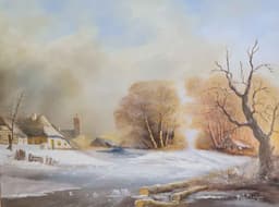 Картина с маслени бои на платно от Ricky Damen, 20th century,  внос от Нидерландия 2