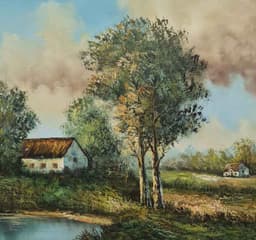 Картина с маслени бои на платно от Carter, 20th century, внос от Нидерландия. 2