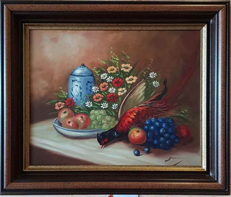 Картина с маслeни бои на платно от известен белгийскихудожник- Lou Douven
