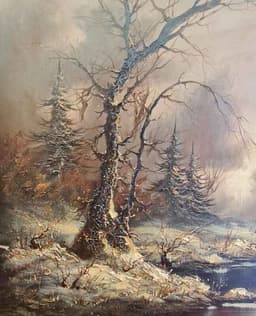 Картина с маслени бои на платно от известен нидерландски художник Cornelis Bruinsmo, внос от Нидерландия. 2