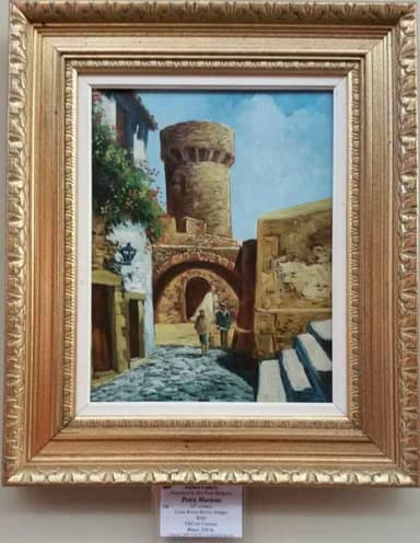 Картина с маслени бои на платно от известен испански художник Petra Martens, 20th century
