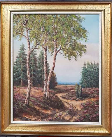 Картина с маслени бои на платно от А.Deliers, 20th century,  внос от Белгия