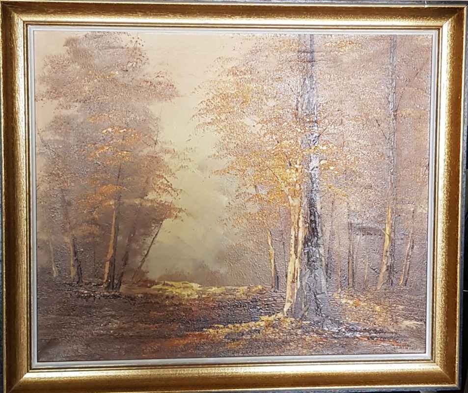 Картина с маслени бои на платно от известен немски художник M. Schneider,  20th century,  Германия
