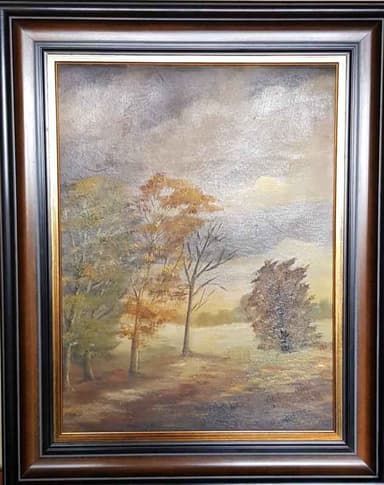 Картина с маслени бои на платно от известен белгийски художник , Cox - 1915 - 1974 год., Белгия