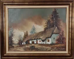 Картина с маслени бои на платно от известен белгийски художник N. Verheydem, 20th century внос от Белгия. 1