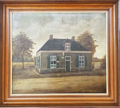 Картина с маслени бои на платно от Jan v.Tilburg, 1984, Нидерландия
