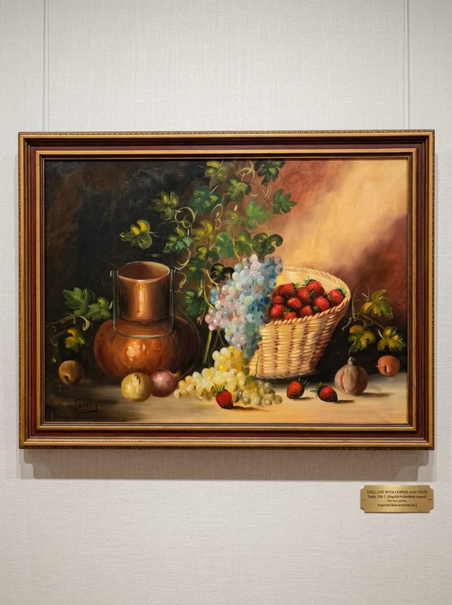 Картина с маслени бои на платно от известен английски художник Temly, 20th century, внос от Нидерландия.