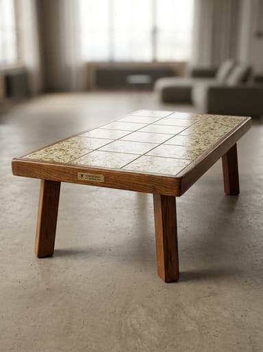 Холова маса, дъб с плочки,  внос от Нидерландия