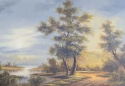 Картина с маслени бои на платно от известен нидерландски художник Brougil, 20th century внос от Нидерландия. 2