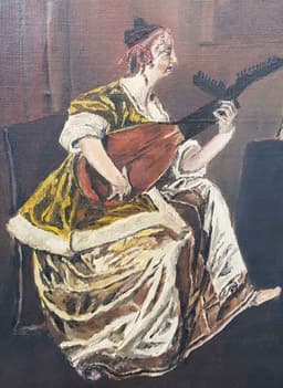 Картина с маслени бои на платно от E.Dobzal, 20th century,  внос от Нидерландия 2