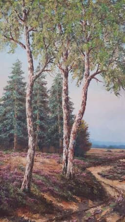 Картина с маслени бои на платно от А.Deliers, 20th century,  внос от Белгия 2