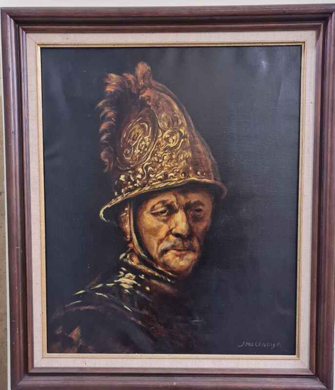 Картина с маслени бои на платно от известен нидерландски художник J.Molendijk,  Amsterdam,  20th century внос от Нидерландия.