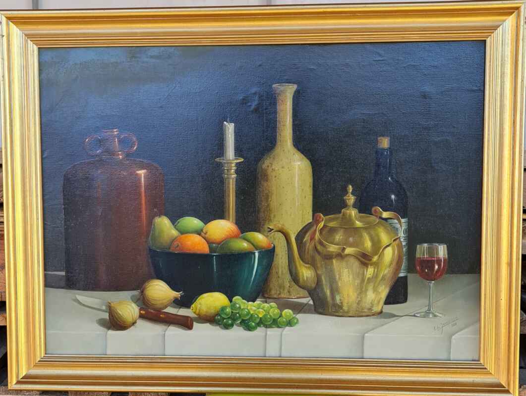 Картина с маслени бои на платно от известен нидерландски художник E.L. Jaartsvelo, произведена през 1968 год. в Нидерландия.