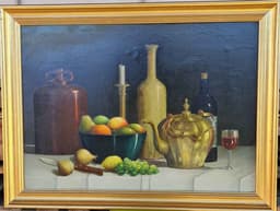 Картина с маслени бои на платно от известен нидерландски художник E.L. Jaartsvelo, произведена през 1968 год. в Нидерландия. 1