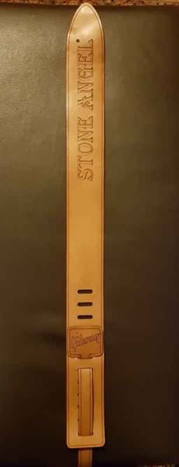 Кожен колан за китара (електрическа ,акустична и др. ) Нови, телешки бокс - 4 мм. 6