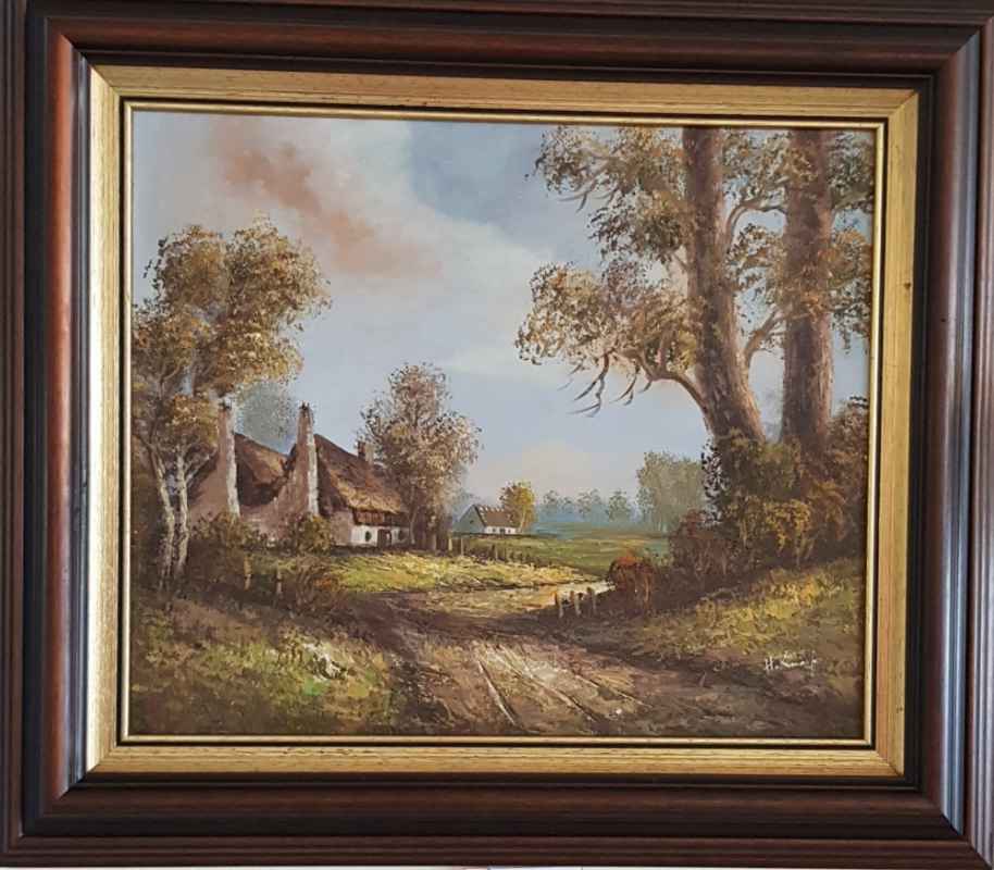 Картина с маслени бои от известен австрийски художник Heinrich Knauf