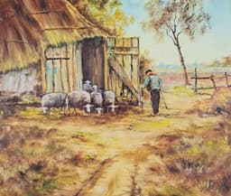 Картина с маслени бои на платно от известен нидерландски художник Andre, datch painter,  20th century  - Netherlands 2