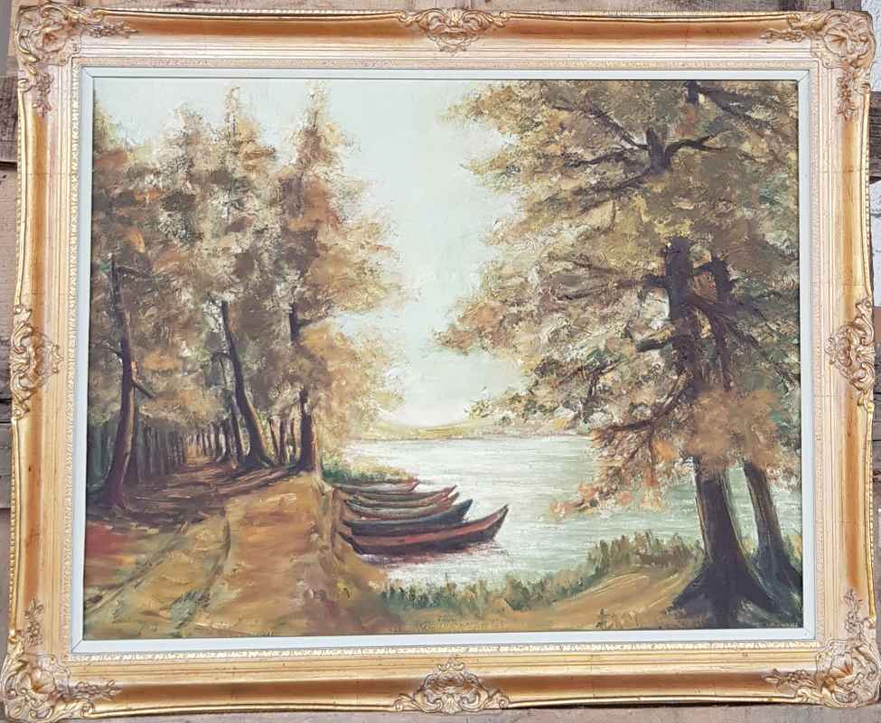 Картина с маслени бои на платно от Белгийски художник,  20th  century,  внос от Белгия от