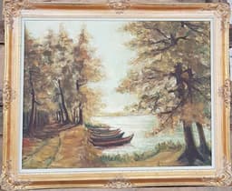 Картина с маслени бои на платно от Белгийски художник,  20th  century,  внос от Белгия от 1