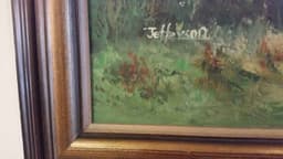 Картина с маслени бои на платно от известен английски  художник Jefferson,  20th century,  England 2