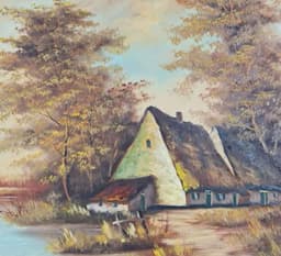 Картина с маслени бои на платно от известен белгийски художник Casimir Roelandt  (1928-1991) със сертификат за произход,  внос от Нидерландия. 2