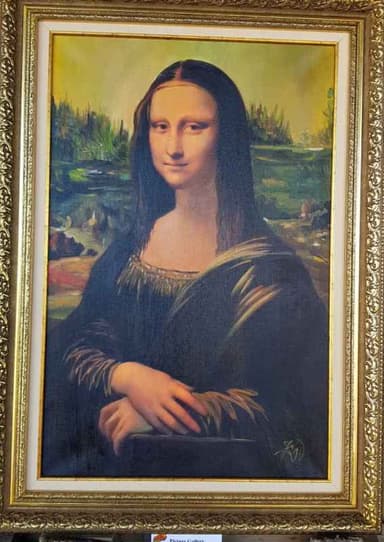 Картина с маслени бои - La Gioconda, Leonardo da Vinci - reproduction