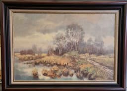 Картина с маслени бои на платно от Frits Meijer, 20th century, внос от Нидерландия 1