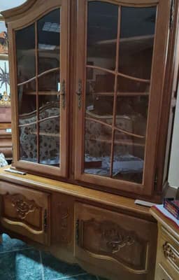 Витрина в стил Луи 14-ти от дъб внос от Белгия 2