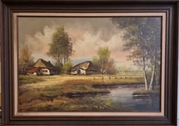 Картина с маслени бои на платно от Quidose, 20th century, внос от Белгия 1