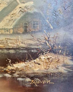 Картина с маслени бои на платно от известен нидерландски художник Cornelis Bruinsmo, внос от Нидерландия. 3