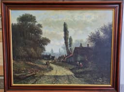 Картина с маслени бои на платно Dutch School  not signed, 20th century, внос от Нидерландия 1