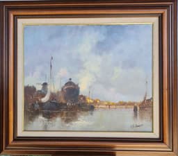 Картина с маслени бои на платно от известен нидерландски художник Jean van Dongen, (1883-1970) внос от Нидерландия. 1