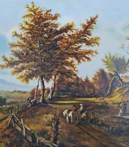 Картина с маслени бои на платно от известен нидерландски художник R. Soetens , 1981 год., внос от Нидерландия. 2