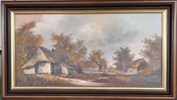 Картина с маслени бои на платно от известен нидерландски художник Roelandt,  20th century внос от Нидерландия. 1