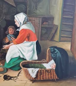 Картина с маслени бои на платно от P. Guntlisbergen, 20th century,  внос от Нидерландия 2