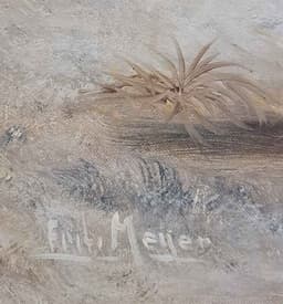 Картина с маслени бои на платно от известен нидерландски художник Frits Meijer внос от Нидерландия. 3