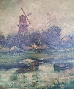 Картина с маслени бои на платно от известен нидерландски художник Jan Vlaardingen, 20th century  внос от Нидерландия. 3