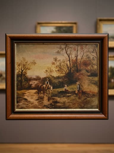 Картина с маслени бои на платно от T.van Reeth, 20th century,  внос от Нидерландия