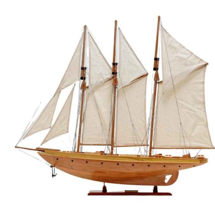Корабен макет от дърво " Sailboat of the Atlantic Yacht" нов, внос от Нидерландия.