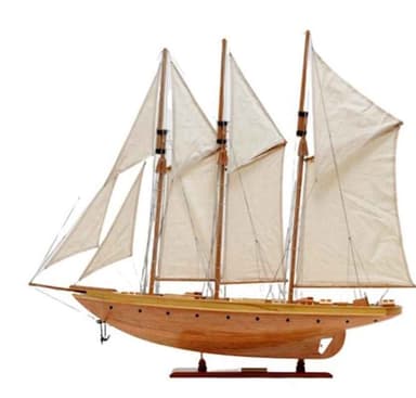 Корабен макет от дърво " Sailboat of the Atlantic Yacht" нов, внос от Нидерландия.