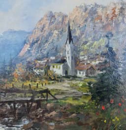Картина с маслени бои на платно от известен нидерландски художник Joop Smits (1938-2014) внос от Нидерландия. 2