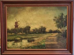 Картина с маслени бои на платно от известен нидерландски художник Jan Vlaardingen внос от Нидерландия. 1