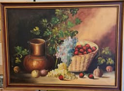 Картина с маслени бои на платно от известен английски художник Temly, 20th century, внос от Нидерландия. 2