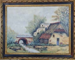 Картина с маслени бои на платно от Нидерландия, 20th century. 1