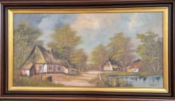 Картина с маслени бои на платно от известен нидерландски художник Roelandt,  20th century внос от Нидерландия. 1