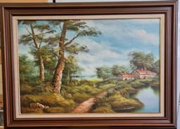 Картина с маслени бои на платно от Cornwall, 20th century,  внос от Нидерландия 2