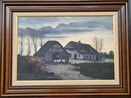 Картина с маслени бои на платно,  Unknown painter,  20th century,  внос от Нидерландия 1