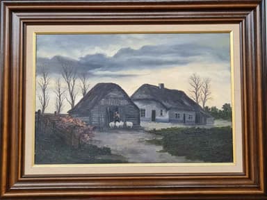 Картина с маслени бои на платно,  Unknown painter,  20th century,  внос от Нидерландия
