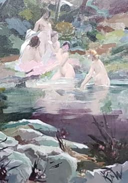 Картина с маслени бои на платно от Paul Francois Quinsac  - 1853-1932 год., France,  репродукция,  собствено производство 2