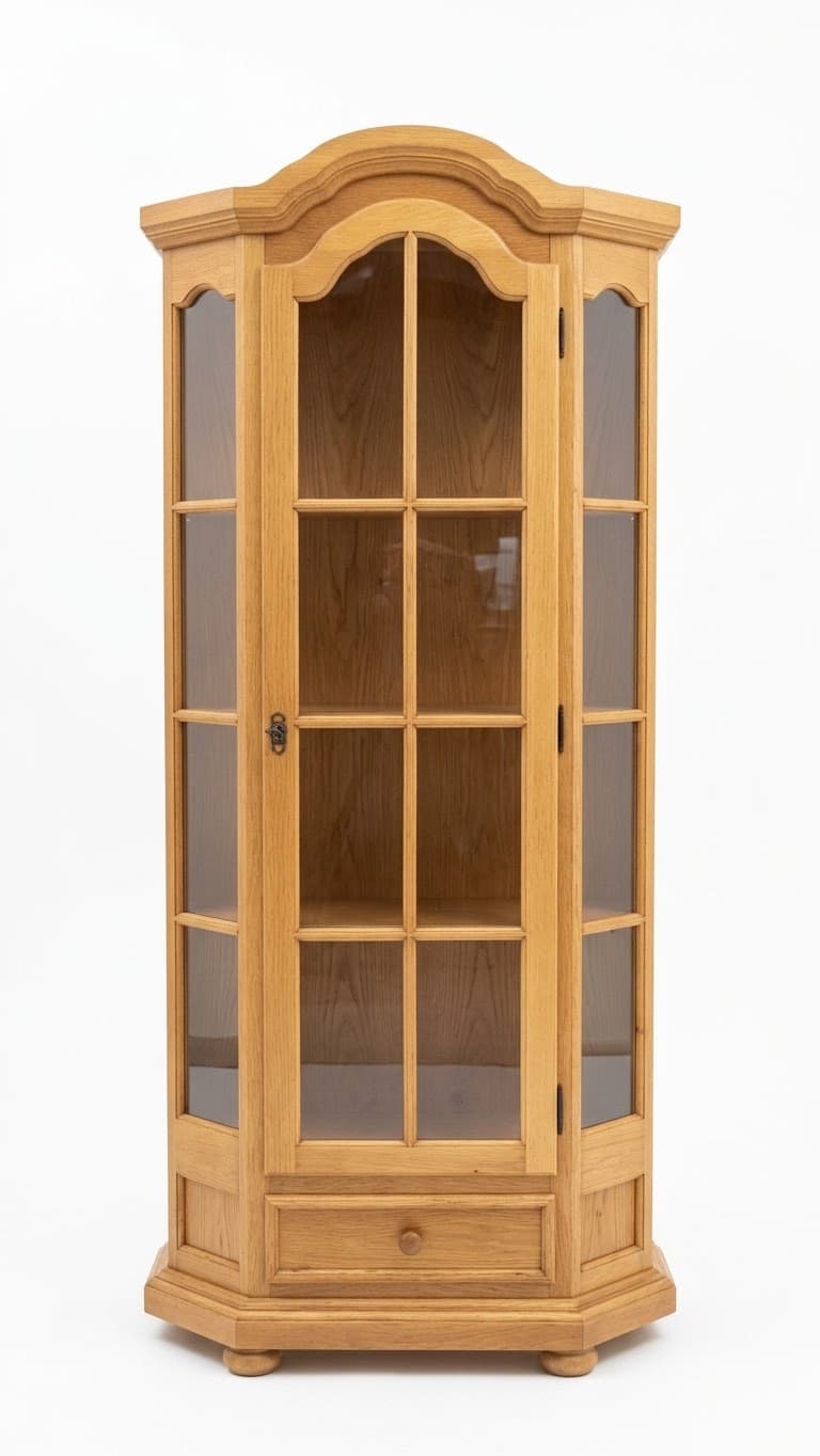 Витрина от светъл дъб .